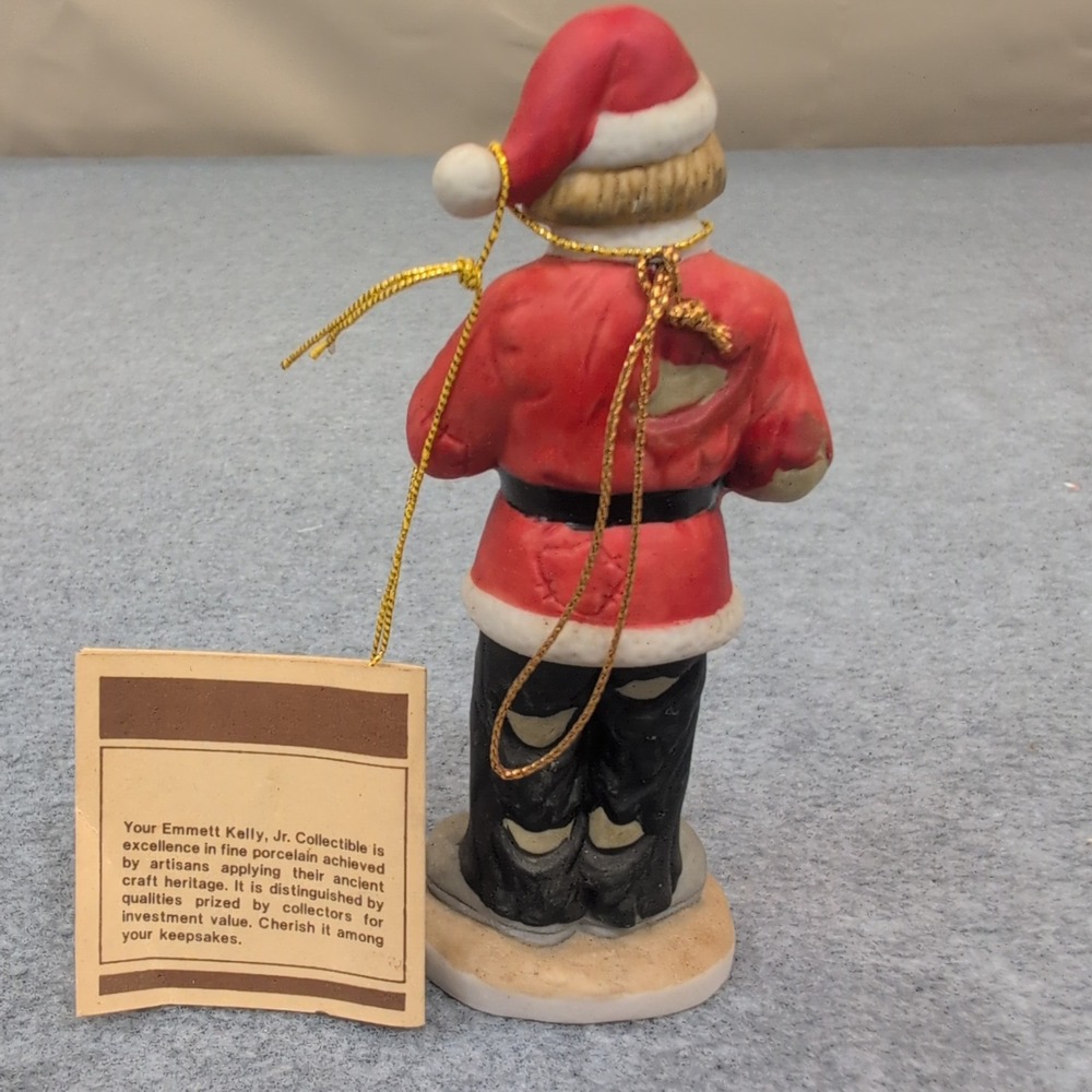 Emmett Kelly Jr Collectible Porcelain Santa Clown Naughty Nice List Figurine‎ - Picture 3 of 5